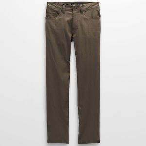 Brion Slim 2 Mens Prana Pants - Color on side is Mud